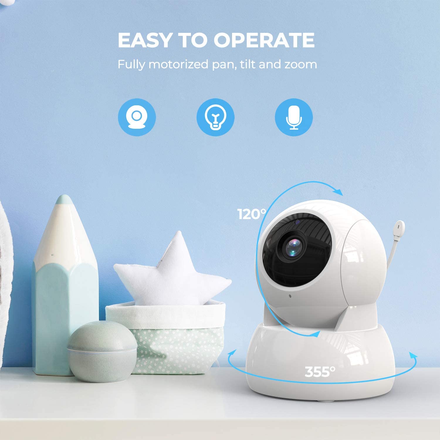 Wireless Baby Monitor - Monitor de Bebê com Tela de