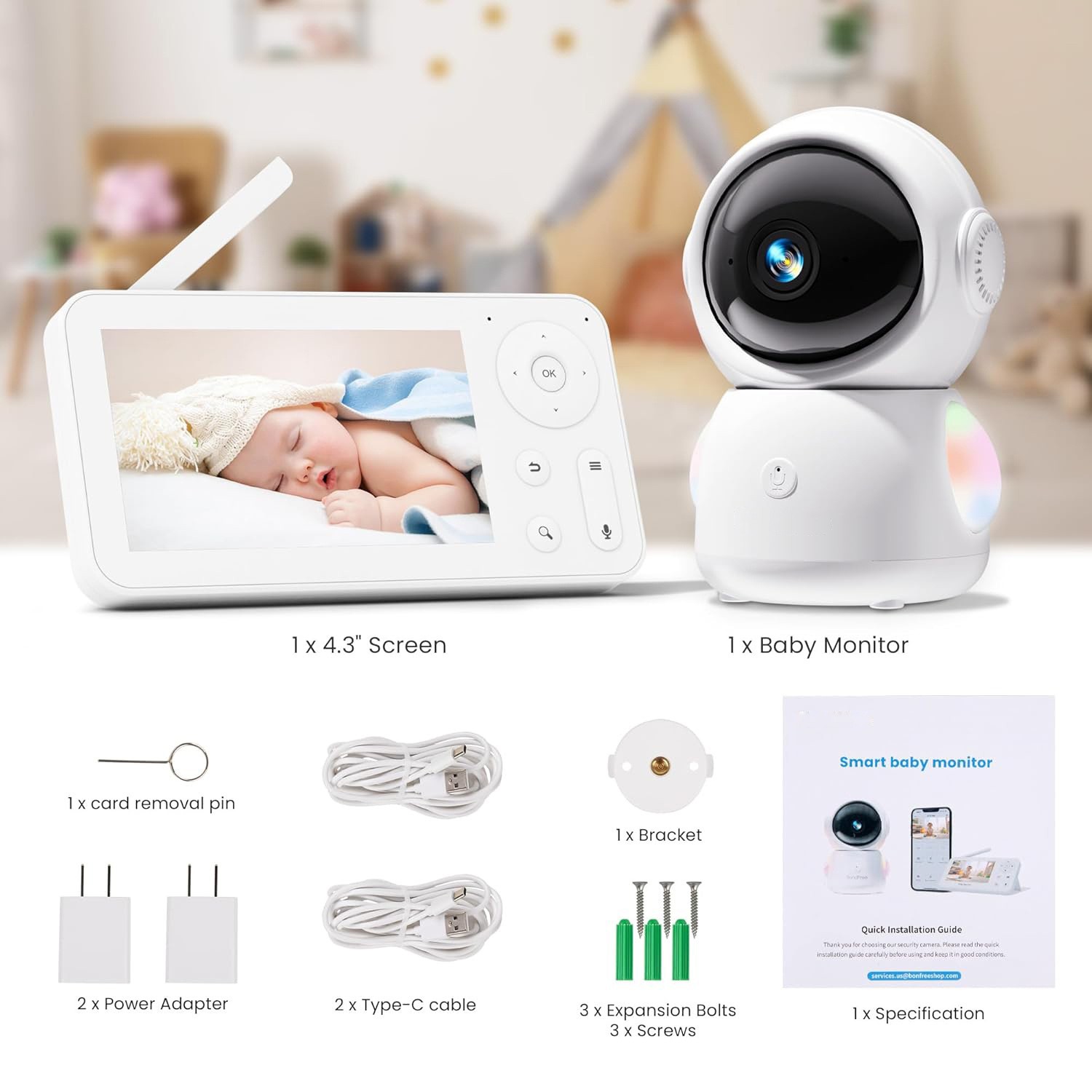 Monitor de Bebê com Tela de 4. - Wireless Baby Monitor avaliação e preço