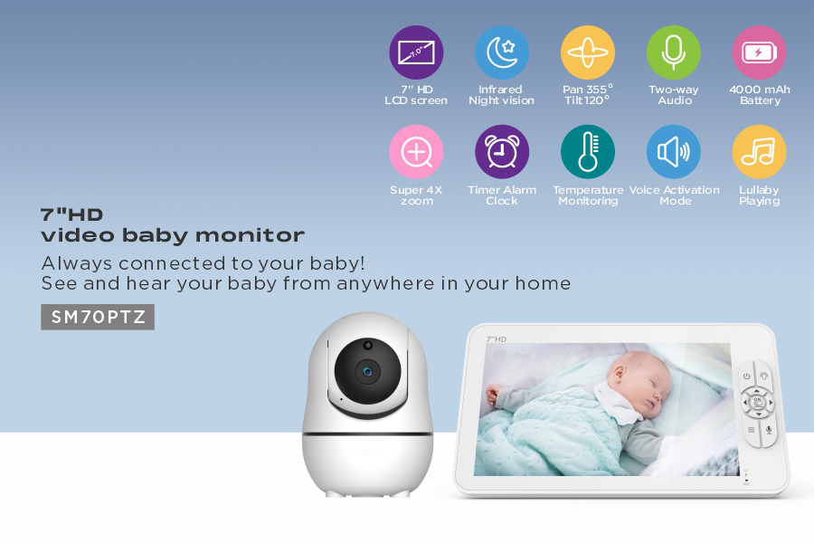 Monitor de Bebê com Tela IPS d - Wireless Baby Monitor avaliação e preço