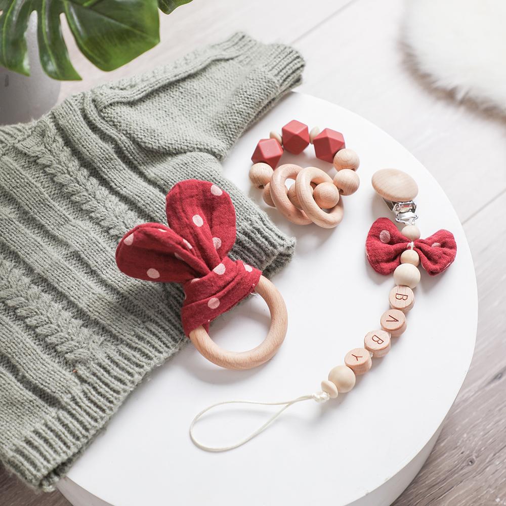 Baby's Cotton Rattle Wooden Ri - Baby Products Pictures avaliação e preço