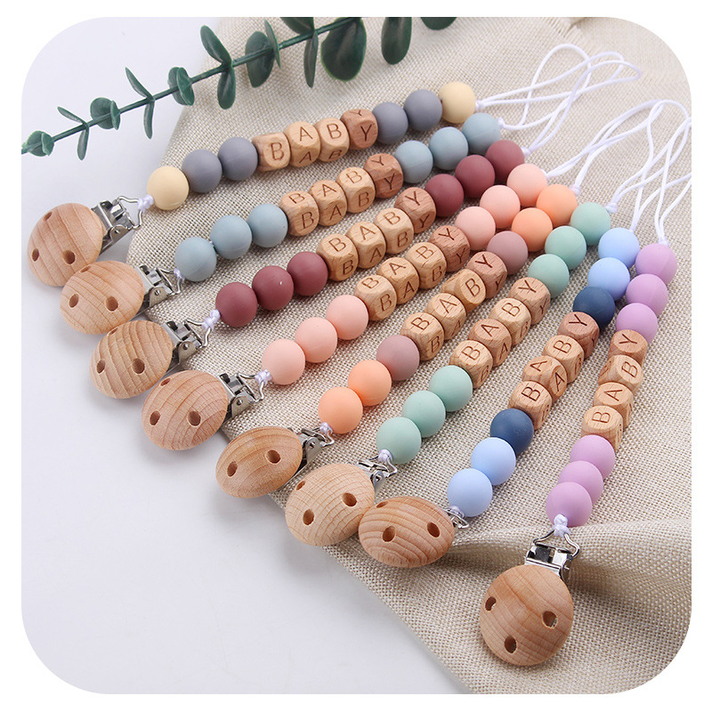 Novo bebê chupeta clipes nome  - Baby Products Nipples avaliação e preço