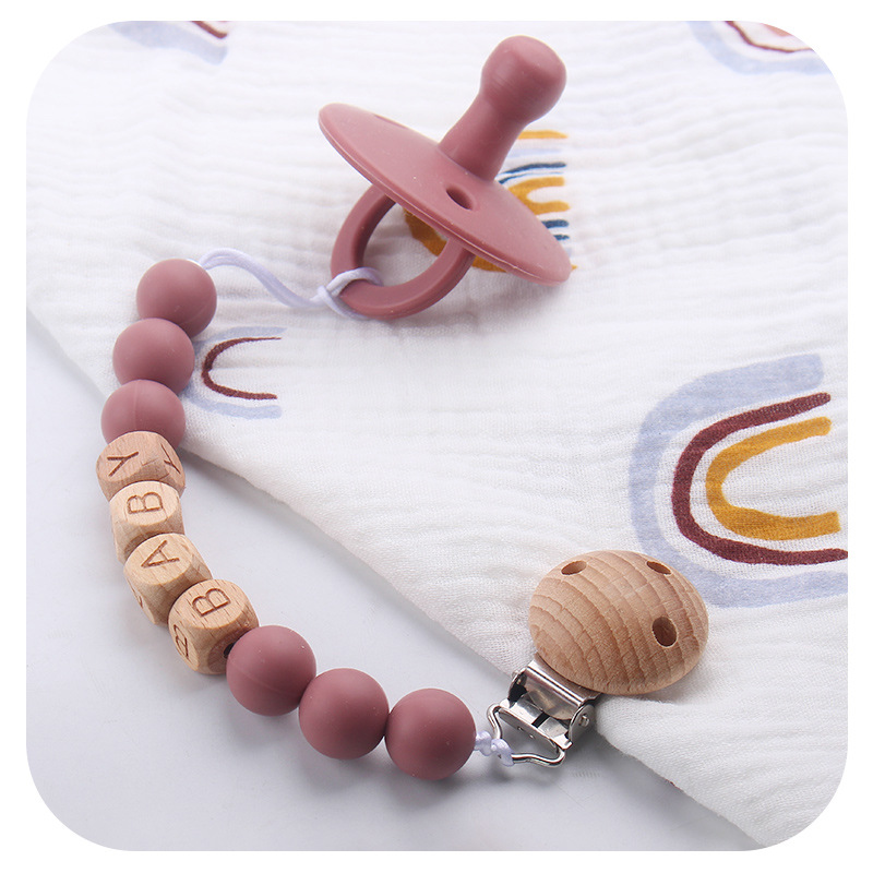 Novo bebê chupeta clipes nome  - Baby Products Nipples avaliação e preço